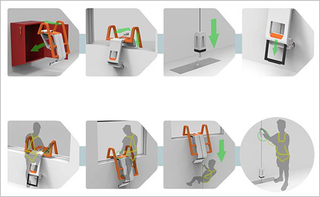 Illustration for article titled This cool concept will let you escape a fire like a SWAT commando